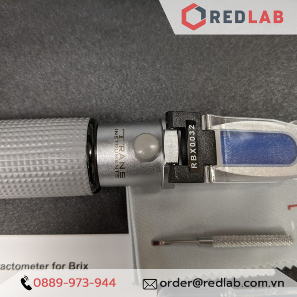 Khúc xạ kế đo độ ngọt 0-32% Brix TRANS Instruments - Singapore RBX0032 ATC, đo độ đường dung dịch, trái cây, có VAT