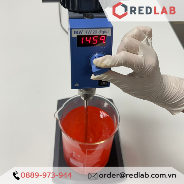Máy khuấy đũa IKA RW 20 Digital package trọn bộ cánh khuấy R1342, Chân đế R1826, kẹp bọ R182