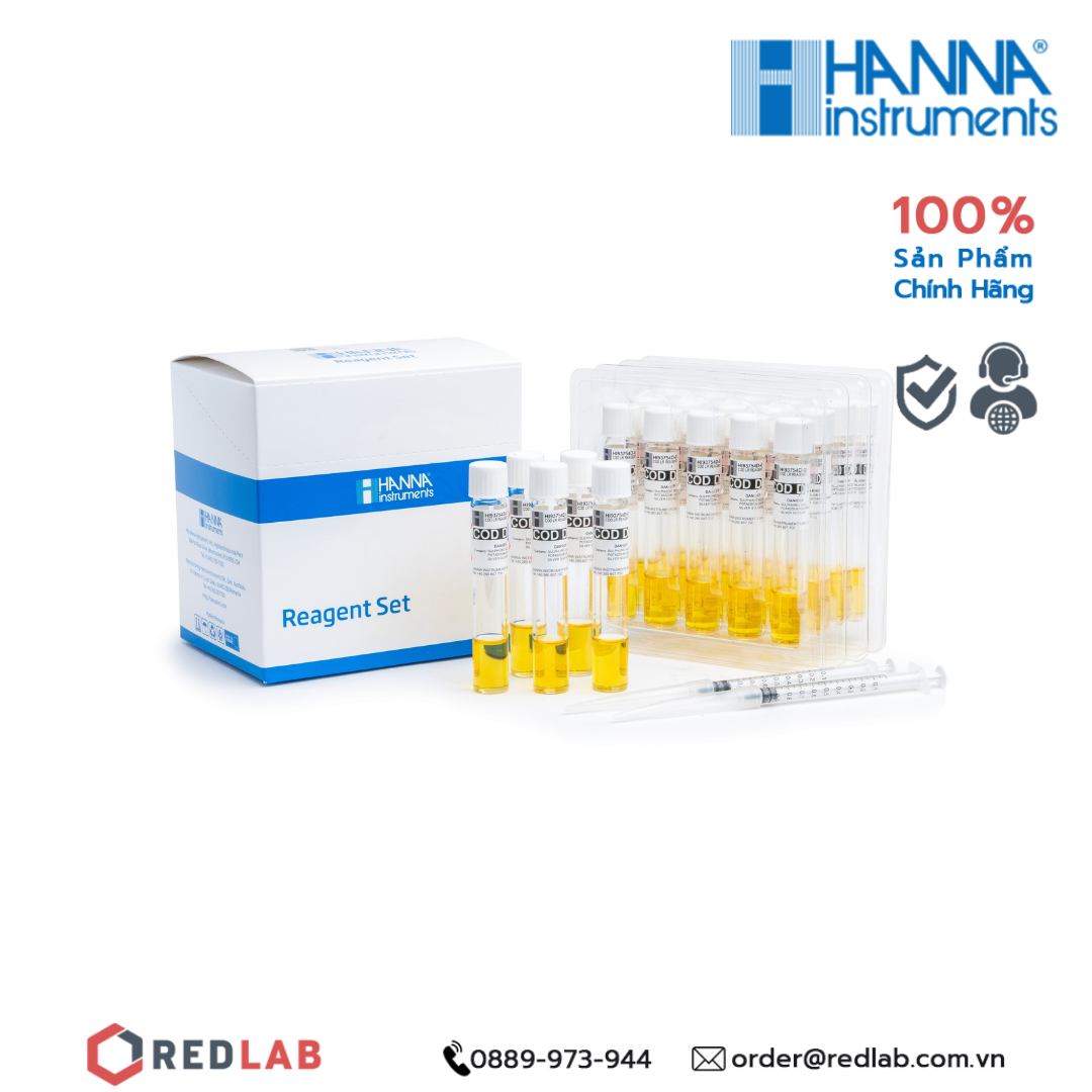  Thuốc thử COD không thuỷ ngân Thang Thấp dùng cho máy đo Hanna HI93754D-25 
