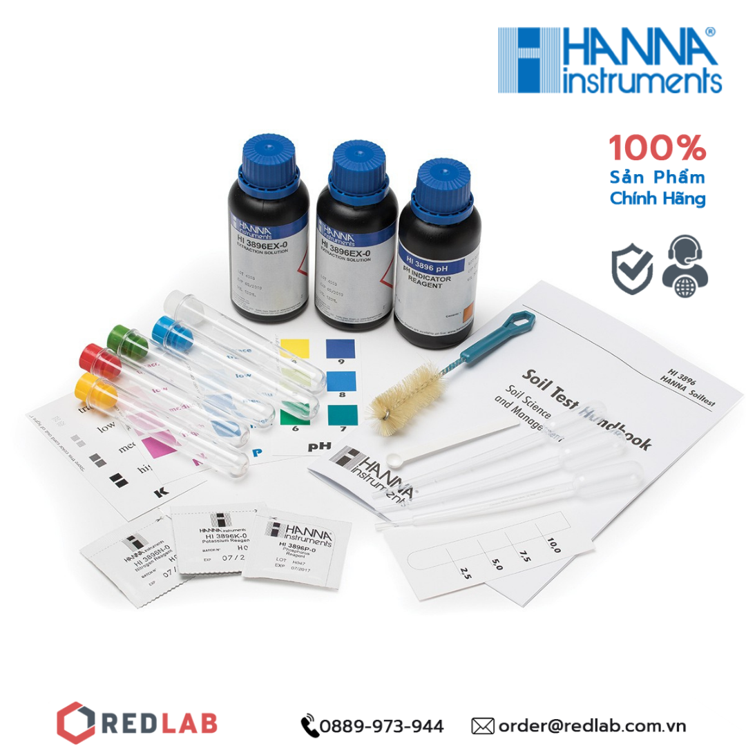 Dụng cụ đo pH và dinh dưỡng NPK (đạm, lân, kali) trong đất / trong nước Hanna HI3895 và HI3896, giá tốt, có VAT