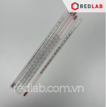 Nhiệt kế rượu ISOLAB -20 to 50°C | -20 to 110°C | -10 to 150°C | -10 to 200°C, dài 300mm, alcohol thermometer, có VAT