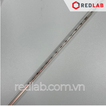 Nhiệt kế rượu ISOLAB -20 to 50°C | -20 to 110°C | -10 to 150°C | -10 to 200°C, dài 300mm, alcohol thermometer, có VAT