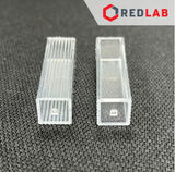 [Hộp 100 cái] Cuvet nhựa PS 1015 10x10x45mm 2-4 ml Aptaca - cho máy quang phổ (chưa gồm nắp), có VAT