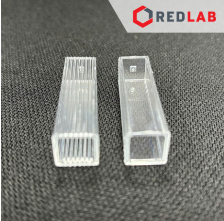 [Hộp 100 cái] Cuvet nhựa PS 1015 10x10x45mm 2-4 ml Aptaca - cho máy quang phổ (chưa gồm nắp), có VAT