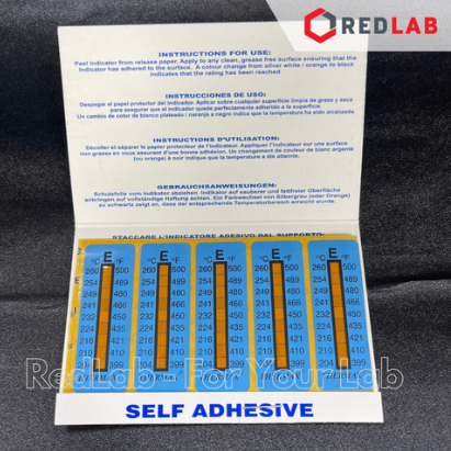 Dụng cụ kiểm tra nhiệt độ Thermax hãng TMC 8 Level, range A B C D E (pack 10 temperature indicating strips) có VAT