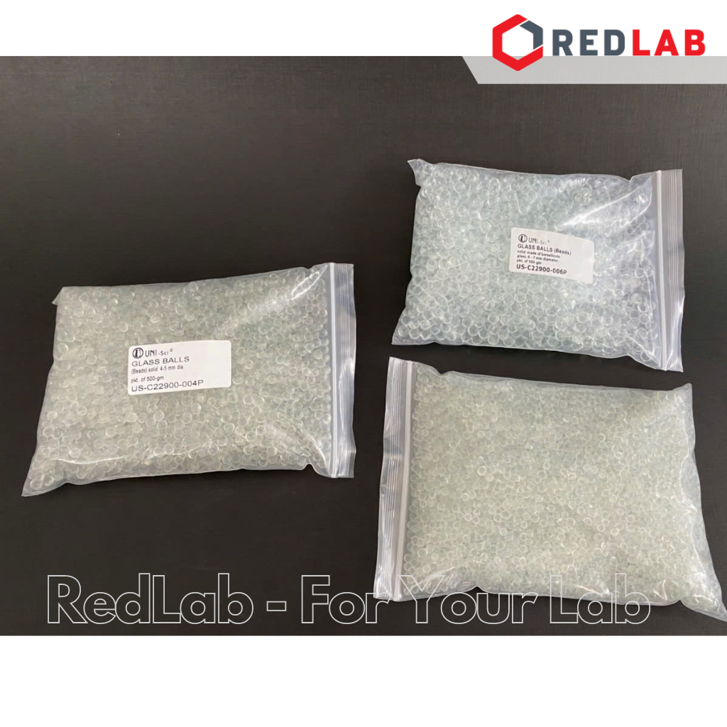 Bi thủy tinh ONELAB 1 2 3 4 5 6 7 8 mm (gói 500g) dùng nghiền mẫu thí nghiệm, có VAT