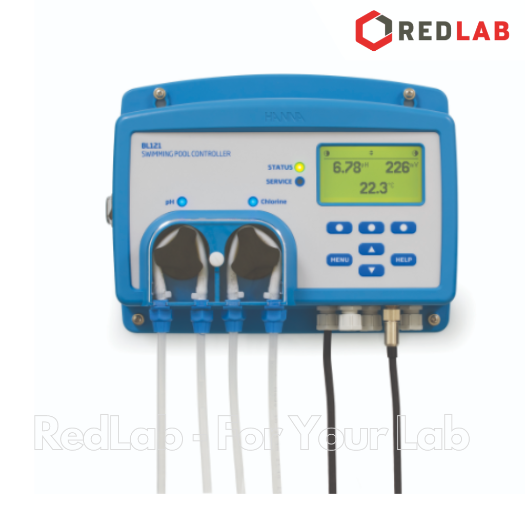 Bộ Điều Khiển (pH, ORP) Bể Bơi Với Máy Bơm Định Lượng Tích Hợp Hanna BL120, giá tốt, có VAT
