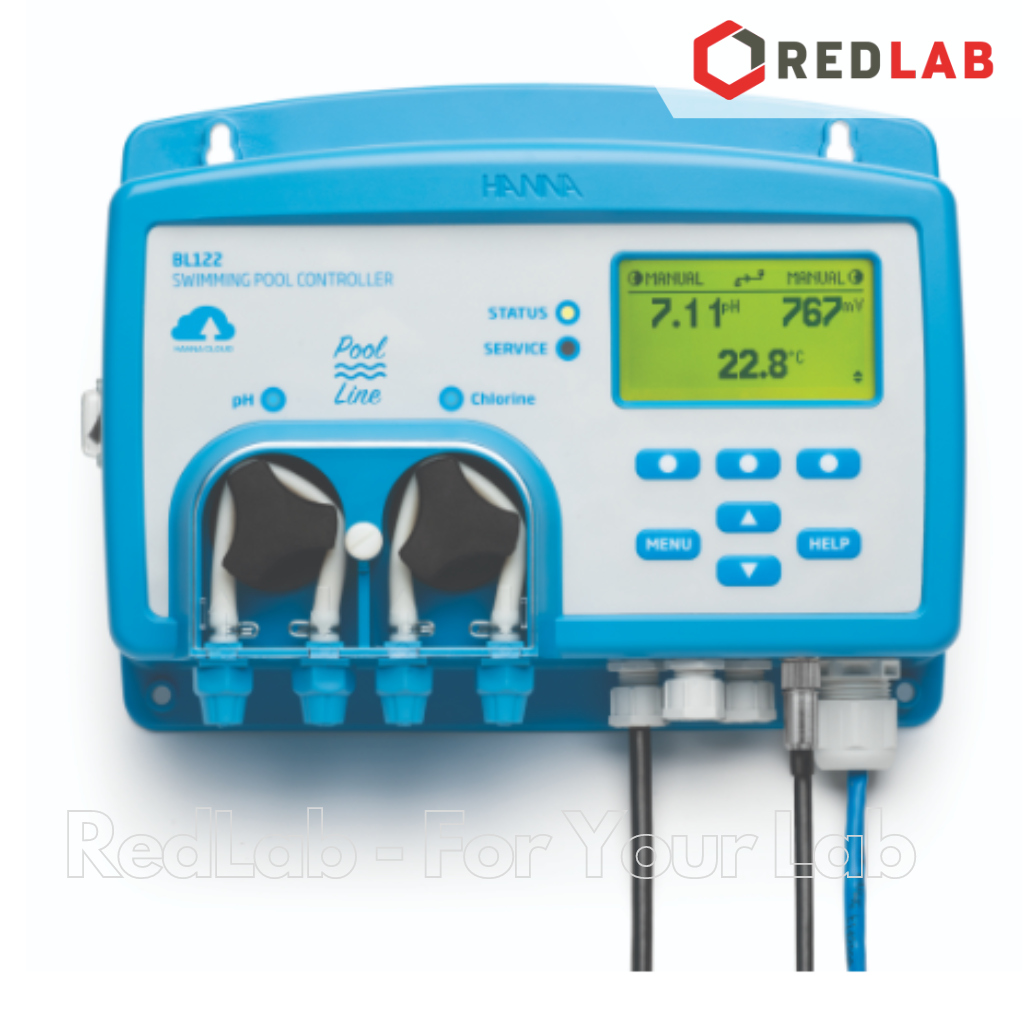 Bộ Điều Khiển pH / ORP Trong Bể Bơi Kết Hợp Bơm (Hanna Cloud) Hanna BL122, giá tốt, có VAT