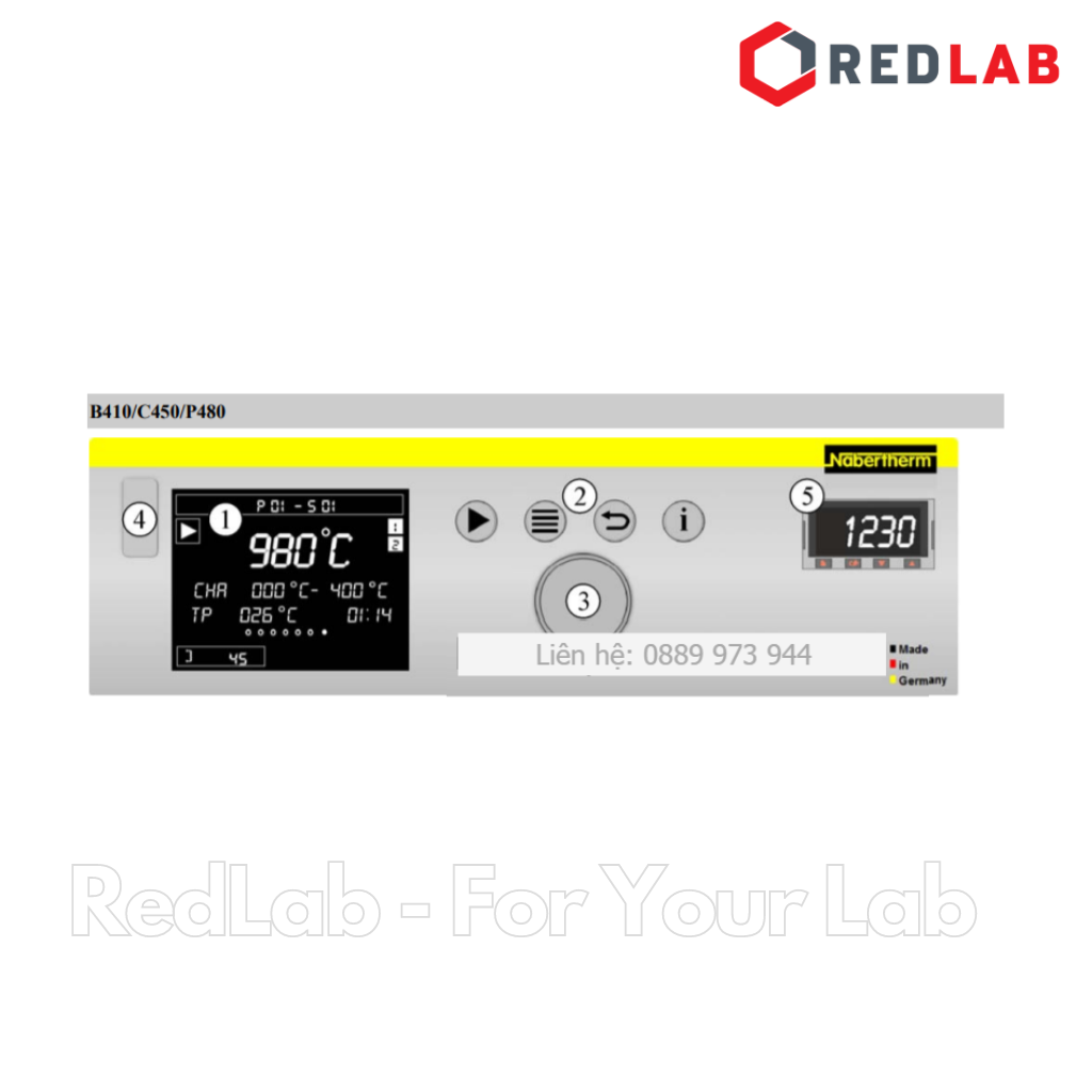 BỘ ĐIỀU KHIỂN NHIỆT ĐỘ B180 – CONTROLLER B180 – LÒ NUNG NABERTHERM, GÍA TỐT, CÓ VAT