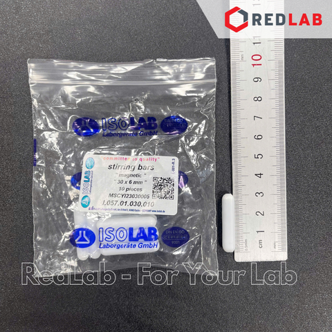 Thanh khuấy từ - cá từ ISOLAB 10 15 20 25 30 35 40 45 50 60 70 80 mm, lõi ALNICO bọc PTFE dùng cho máy khuấy, có VAT