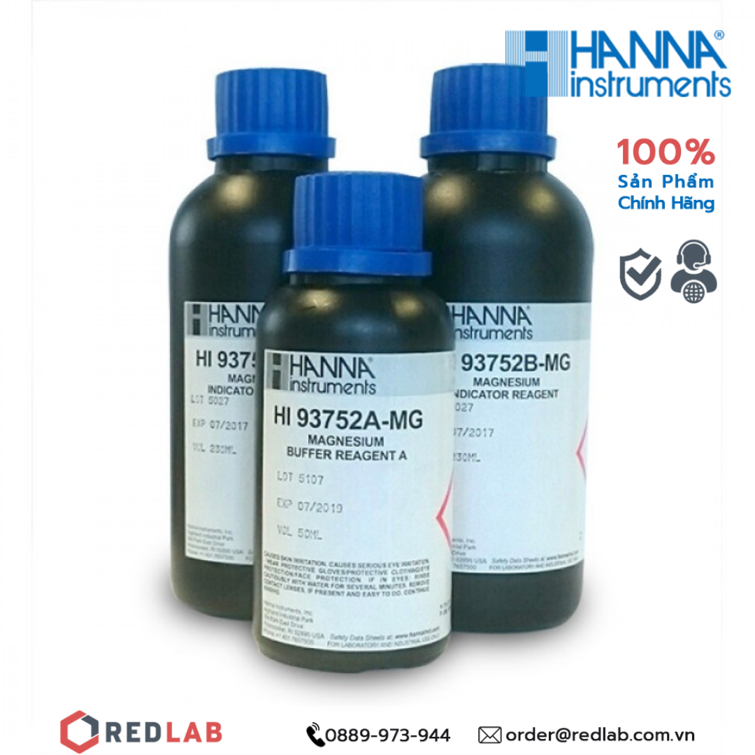 Dung dịch thử Magie trong nước sạch dùng cho máy đo Hanna HI937520-01, giá tốt, có VAT