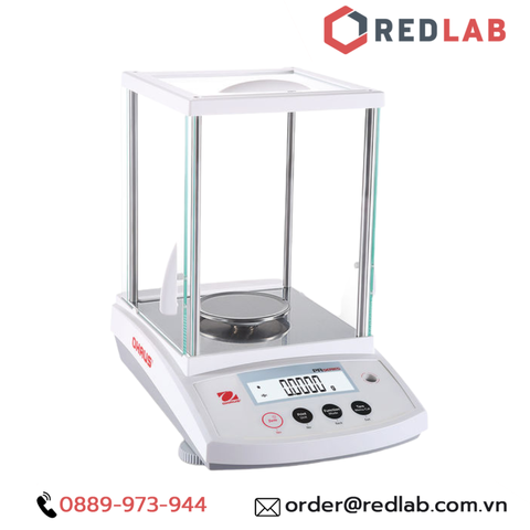 Cân phân tích điện tử 4 số lẻ hiện số 220g / 0.0001g OHAUS PR224/E chuẩn ngoại, màn hình LCD, có VAT