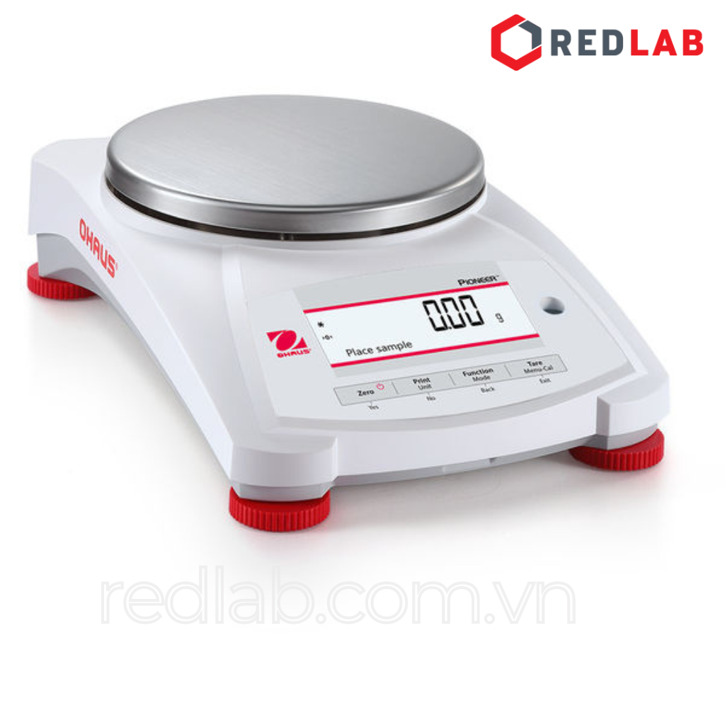 Cân kỹ thuật điện tử 2 số lẻ hiện số 2200g / 0.01g OHAUS PX2202/E chuẩn ngoại, màn hình LCD, có VAT