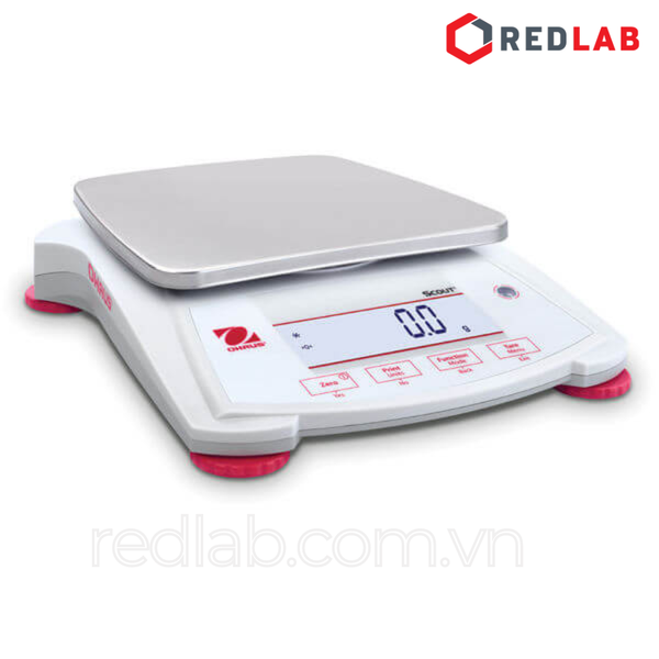 Cân kỹ thuật điện tử 1 số lẻ hiện số 2200g / 0.1g OHAUS SPX2201 chuẩn ngoại, màn hình LCD, có VAT