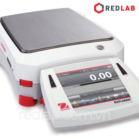 Cân kỹ thuật điện tử 2 số lẻ hiện số 2200g / 0.01g OHAUS EX2202 chuẩn tự động AutoCal™, màn hình màu cảm ứng, có VAT - Redlab