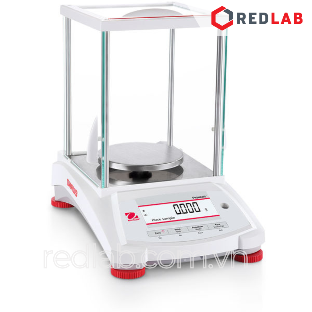 Cân phân tích điện tử 3 số lẻ hiện số 220g / 0.001g OHAUS PX223/E chuẩn ngoại, màn hình LCD, có VAT