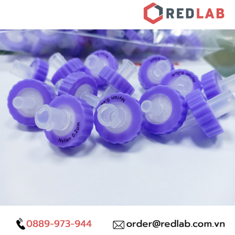 Đầu lọc Syringe Nylon 13mm Finetech lỗ lọc 0.22 µm Nylon017N020I - REDLAB
