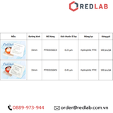 Đầu lọc Syringe PTFE tiệt trùng, đường kính 33 mm, lỗ lọc 0.22µm và 0.45µm Finetech PTFE033S022I và PTFE033S045I, giá tốt, có VAT