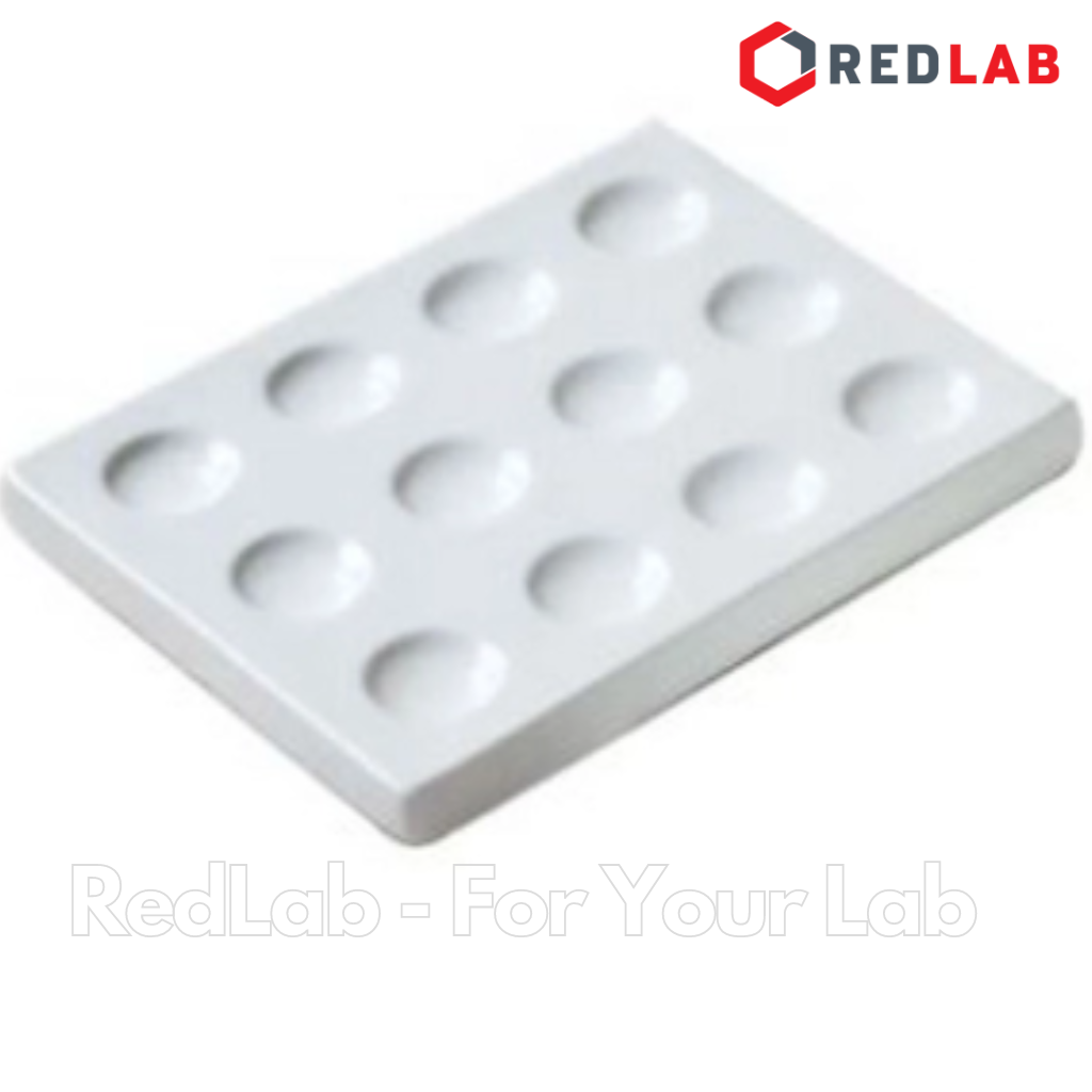 Đĩa nhựa 12 vị trí ONELAB 119x94x10mm, đĩa lõm 12 lỗ dùng trong thí nghiệm, có VAT