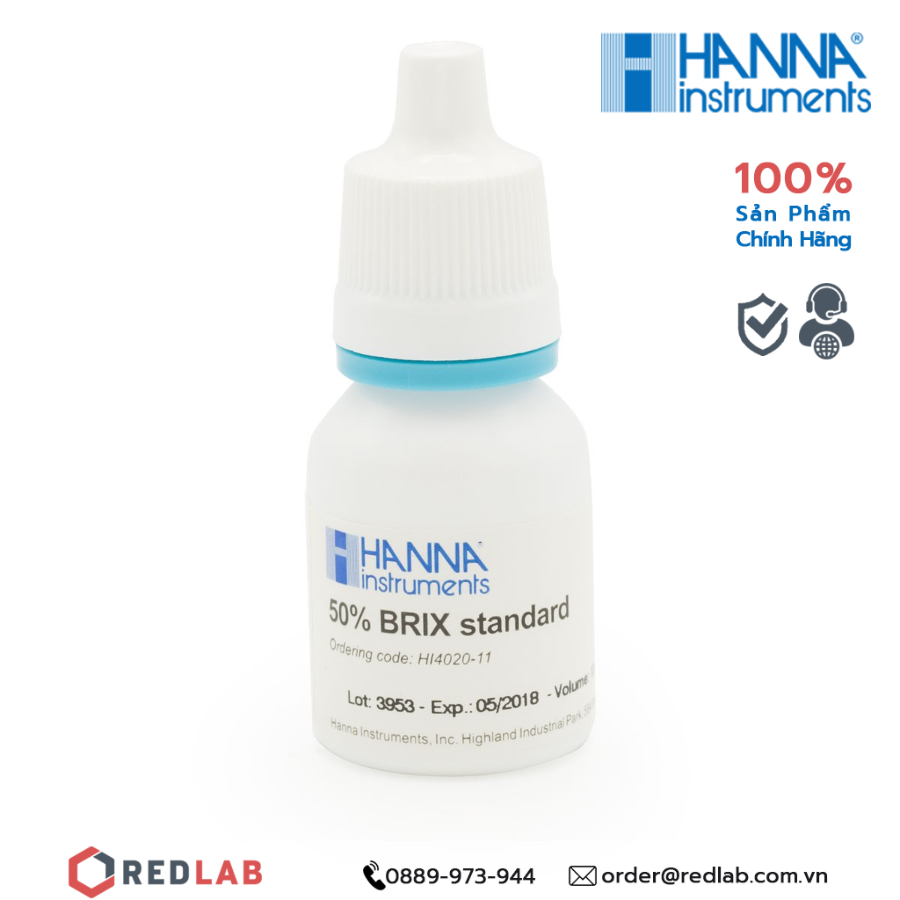 Dung Dịch Chuẩn 50% Độ Ngọt (Brix) Hanna HI4020-11, giá tốt, có VAT