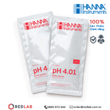  Dung dịch hiệu chuẩn pH 4.01 7.01 10.01 dạng gói 20mL Hanna HI70004 HI70007 HI70010 