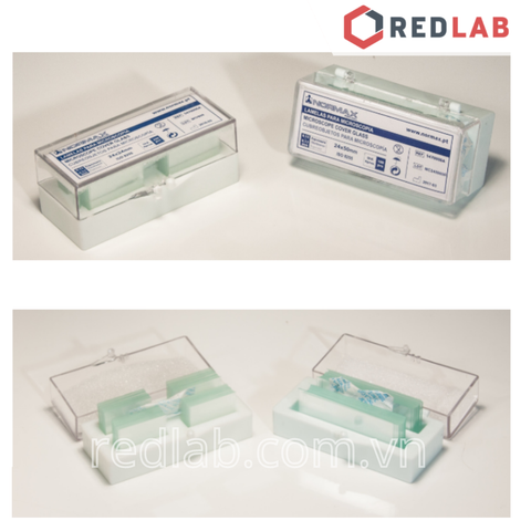 Hộp 200 cái Phiến kính (lamen) NORMAX Bồ Đào Nha 18x18, 20x20, 22x22, 24x24mm, có VAT