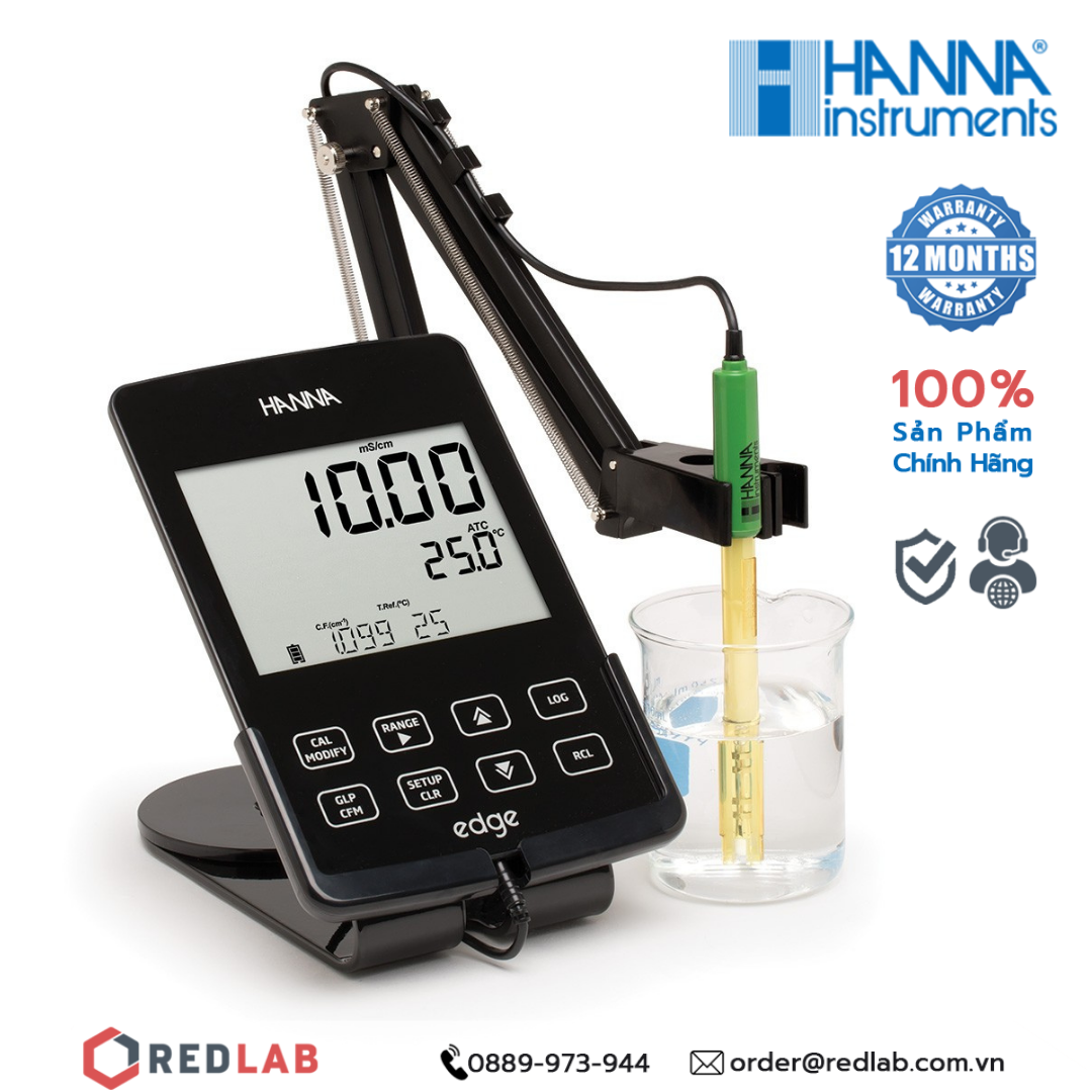  Máy đo pH / EC / TDS / NaCl / Nhiệt Độ Hanna đa chỉ tiêu HI2030-02 