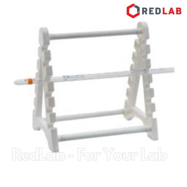 Giá đỡ pipet ngang 12 vị trí ONELAB kệ nhựa đựng pipet thẳng, pipet bầu thí nghiệm, có VAT