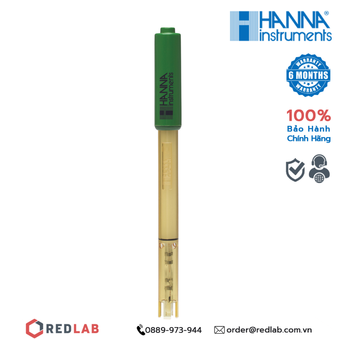 Điện cực thủy tinh đo Độ Dẫn/Nhiệt Độ Hanna HI763100, giá tốt, có VAT