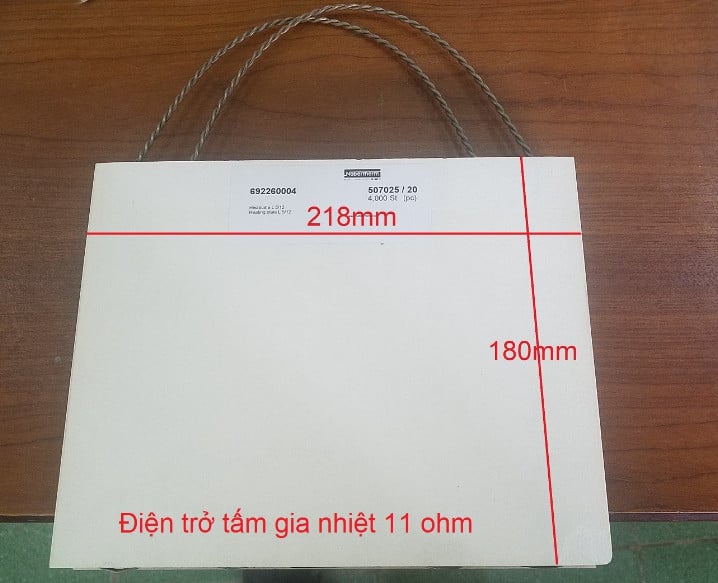 Tấm gia nhiệt (Set of heating plates L 5/12) Code: 800100116