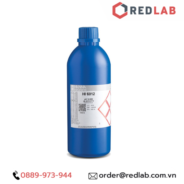 Dung Dịch Hiệu Chuẩn pH pH 12.000 Millesimal 3 số lẻ Hanna 500 mL Hanna HI6012, có VAT