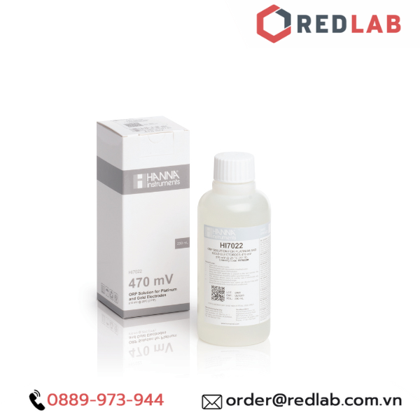 Dung Dịch Hiệu Chuẩn ORP 470 mV, 250mL Hanna HI7022M, có VAT