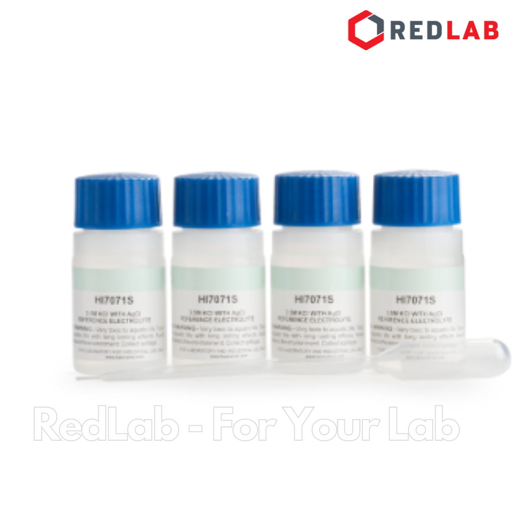 Dung Dịch Châm Điện Cực pH Mối Nối Đơn, 4 x 30 mL Hanna HI7071, giá tốt, có VAT