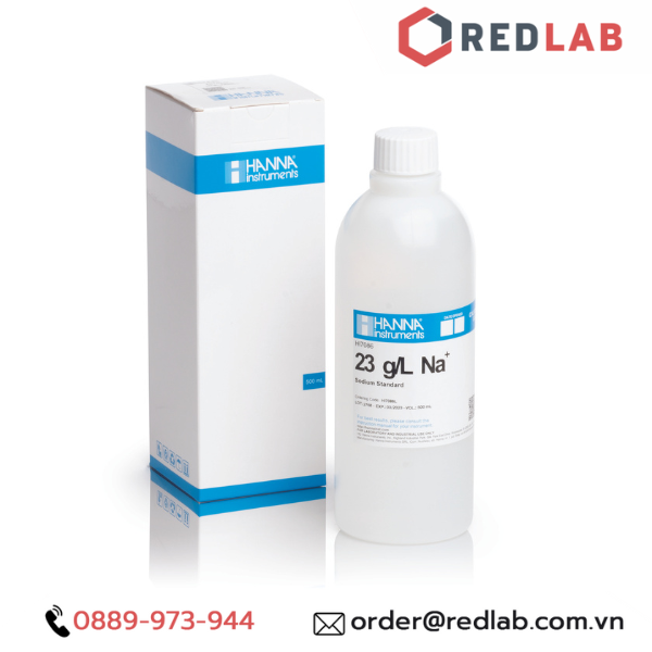 Dung Dịch Hiệu Chuẩn Natri 23 g/L, 500 mL Hanna HI7086L, có VAT