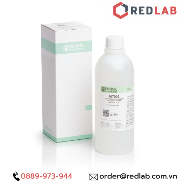 Dung Dịch Xử Lý (Oxy Hóa) Cho Điện Cực ORP, 500mL Hanna HI7092L, có VAT