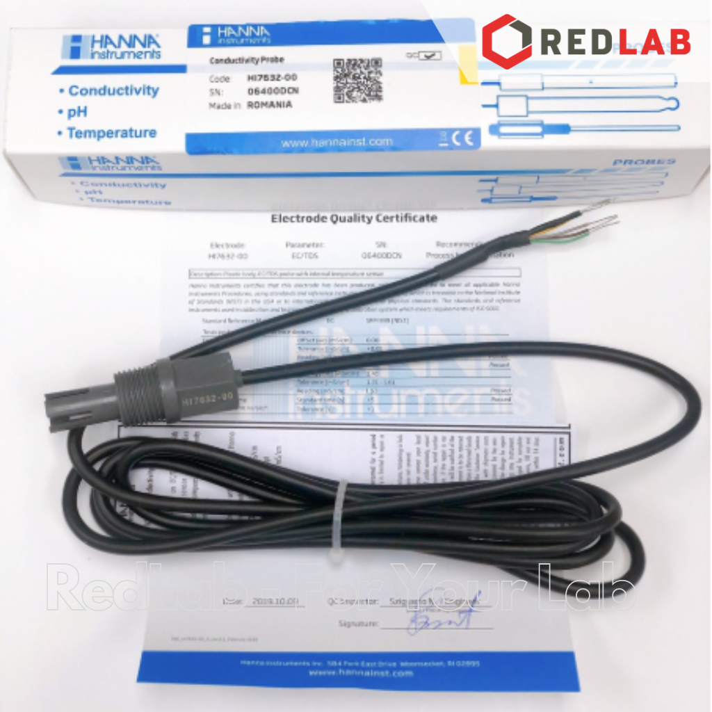 Đầu Dò EC / TDS (Thang Cao) Cáp 2m Hanna HI7632-00, giá tốt, có VAT