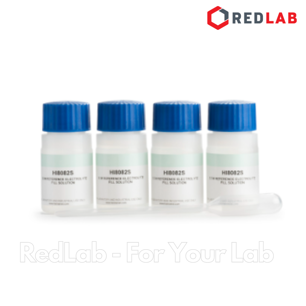 Dung dịch KCl 3.5M châm điện cực pH mối nối đôi, 4 chai FDA 30mL Hanna HI8082, giá tốt, có VAT