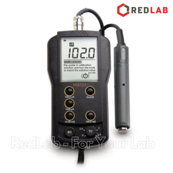 Máy Đo Độ Dẫn Cầm Tay Đa Thang Đo Hanna HI8733, giá tốt, có VAT
