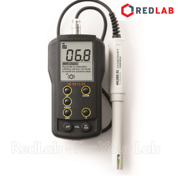 Máy Đo pH/EC/TDS/Nhiệt Độ Thang Cao Hanna HI9813-51, giá tốt, có VAT