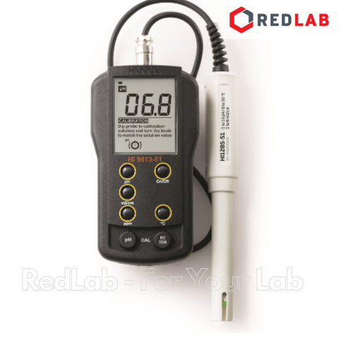 Máy Đo pH/EC/TDS/Nhiệt Độ Thang Cao Hanna HI9813-51, giá tốt, có VAT
