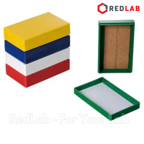Hộp đựng lam kính hiển vi 25 vị trí BIOLOGIX 41-5025 cho lam 25×75mm, Slide Storage Boxes, nhựa ABS, có VAT