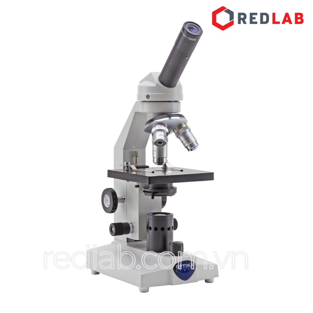 Kính hiển vi quang học 1 mắt hãng OPTIKA -model M-100FLED, Vật kính 4x 10x 40x, X-LED 0.5W, có VAT