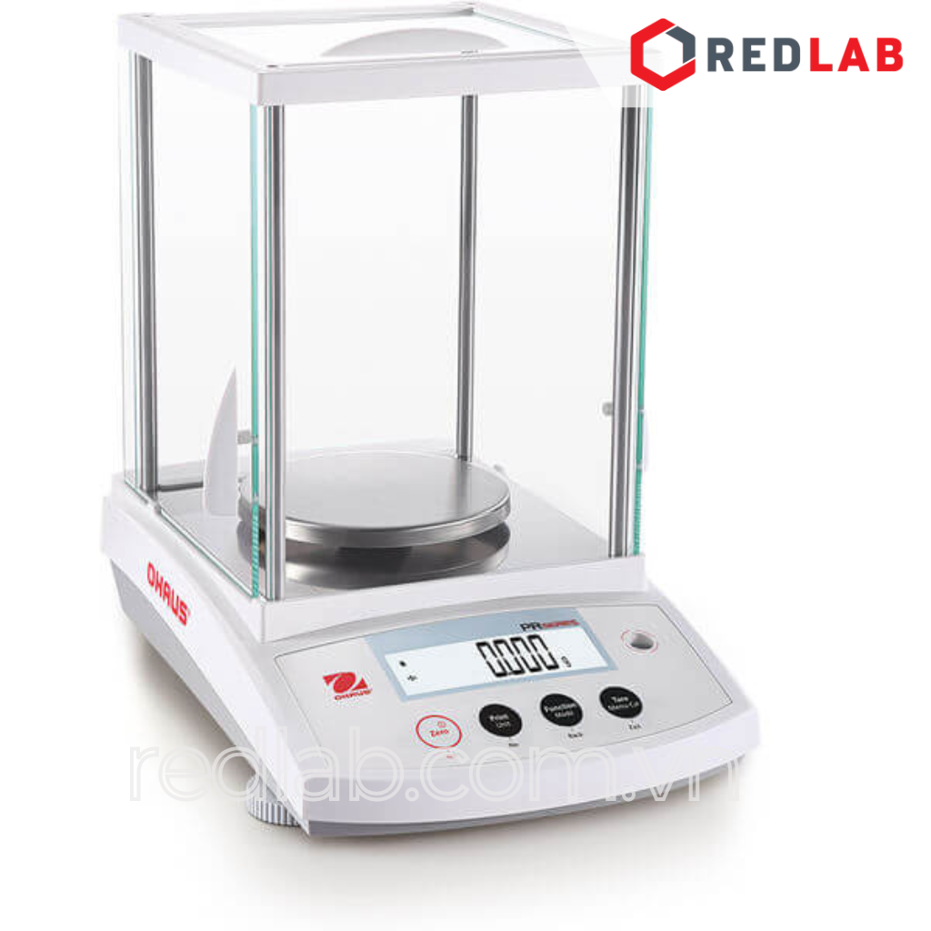Cân phân tích điện tử 3 số lẻ hiện số 220g / 0.001g OHAUS PR223/E chuẩn ngoại, màn hình LCD, có VAT