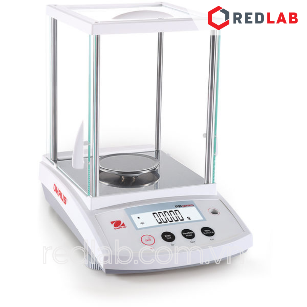 Cân phân tích điện tử 4 số lẻ hiện số 220g / 0.0001g OHAUS PR224 chuẩn Nội tự động, màn hình LCD, có VAT