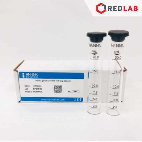 Cuvet 20mL Kèm Nắp Cho Bộ Dụng Cụ Đo HI380xx, 2 Cái Hanna HI740231, giá tốt, có VAT -  redlab