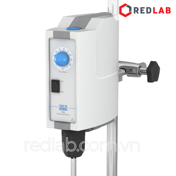 Máy khuấy cơ (khuấy cần, khuấy đũa) PW chỉ máy chính (F201A0150) hãng VELP - Ý, max 1200 vòng/phút 70 lít (H2O), có VAT