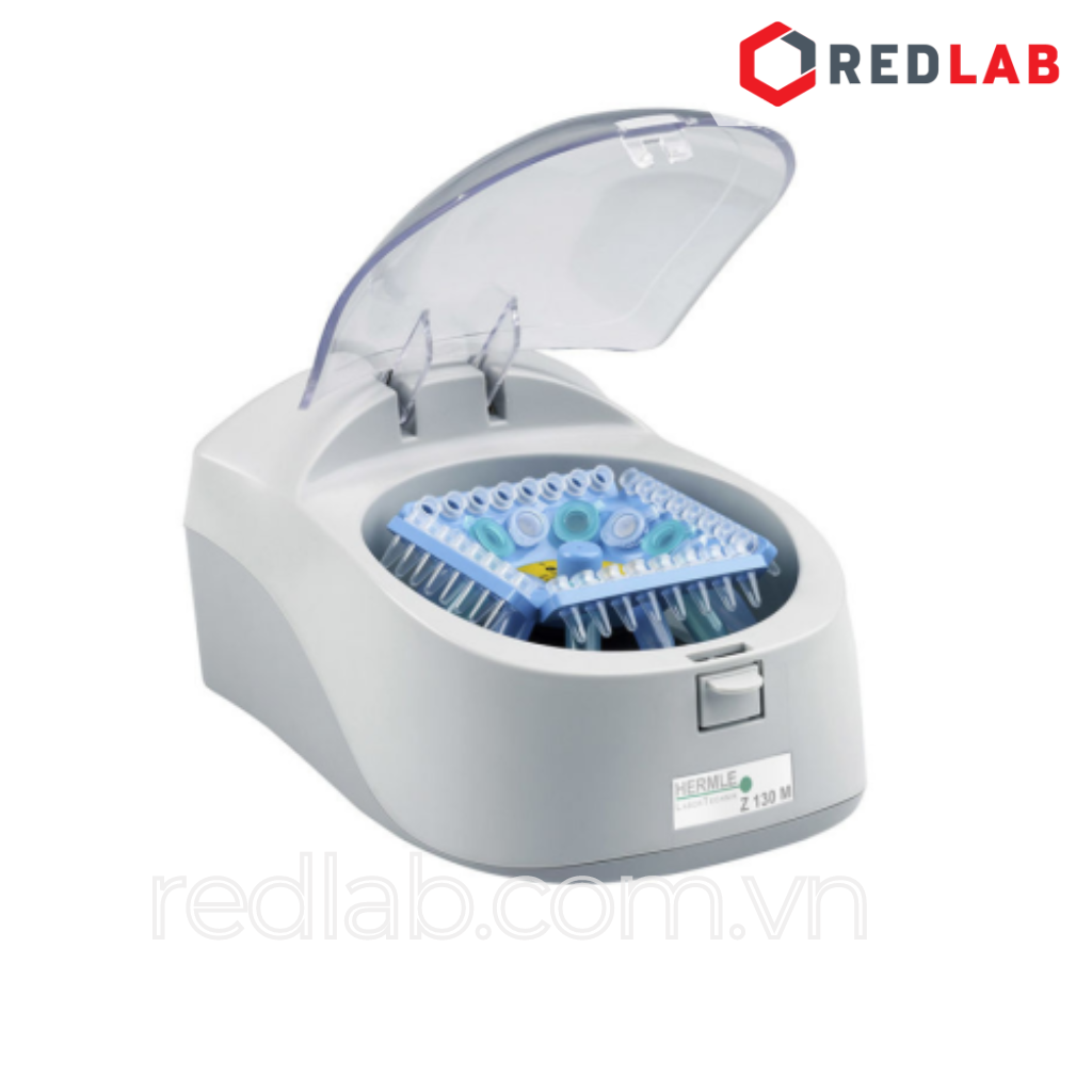 Máy ly tâm spindown HERMLE – Đức Z130M, 5500 vòng/phút, 12×1.5ml(2.0ml), 32x 0.2ml, 4xPCR strips(8×0.2ml), có VAT