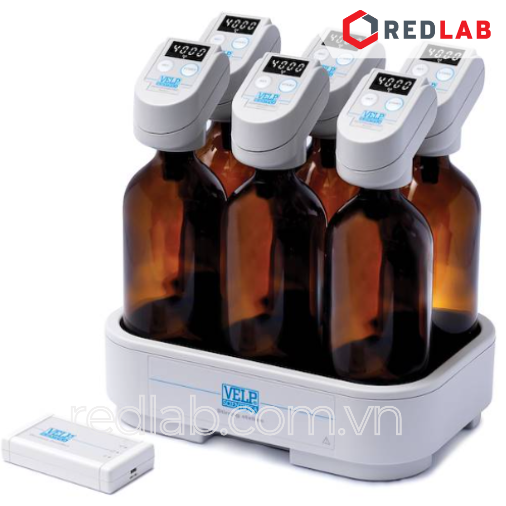 Bộ xác định BOD RESPIROMETRIC Sensor System 6 vị trí (SA10200146) VELP – Ý, kèm phần mềm và bộ thu dữ liệu, có VAT