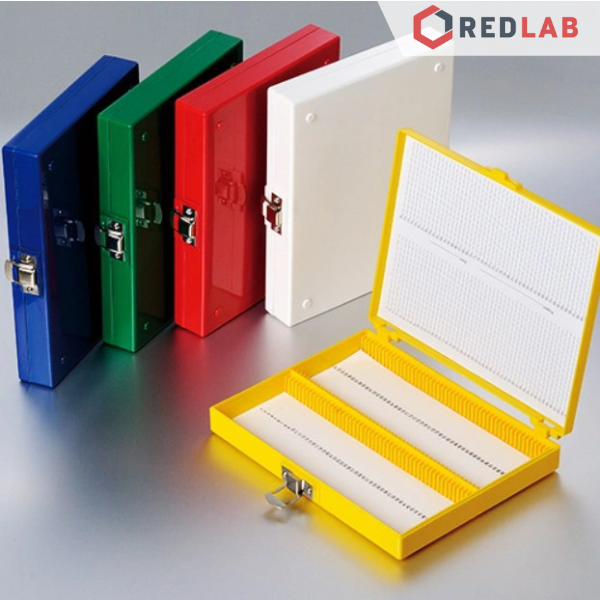 Hộp đựng lam kính hiển vi 100 vị trí BIOLOGIX 41-5100 cho lam 25×75mm, Slide Storage Boxes, nhựa ABS, có VAT