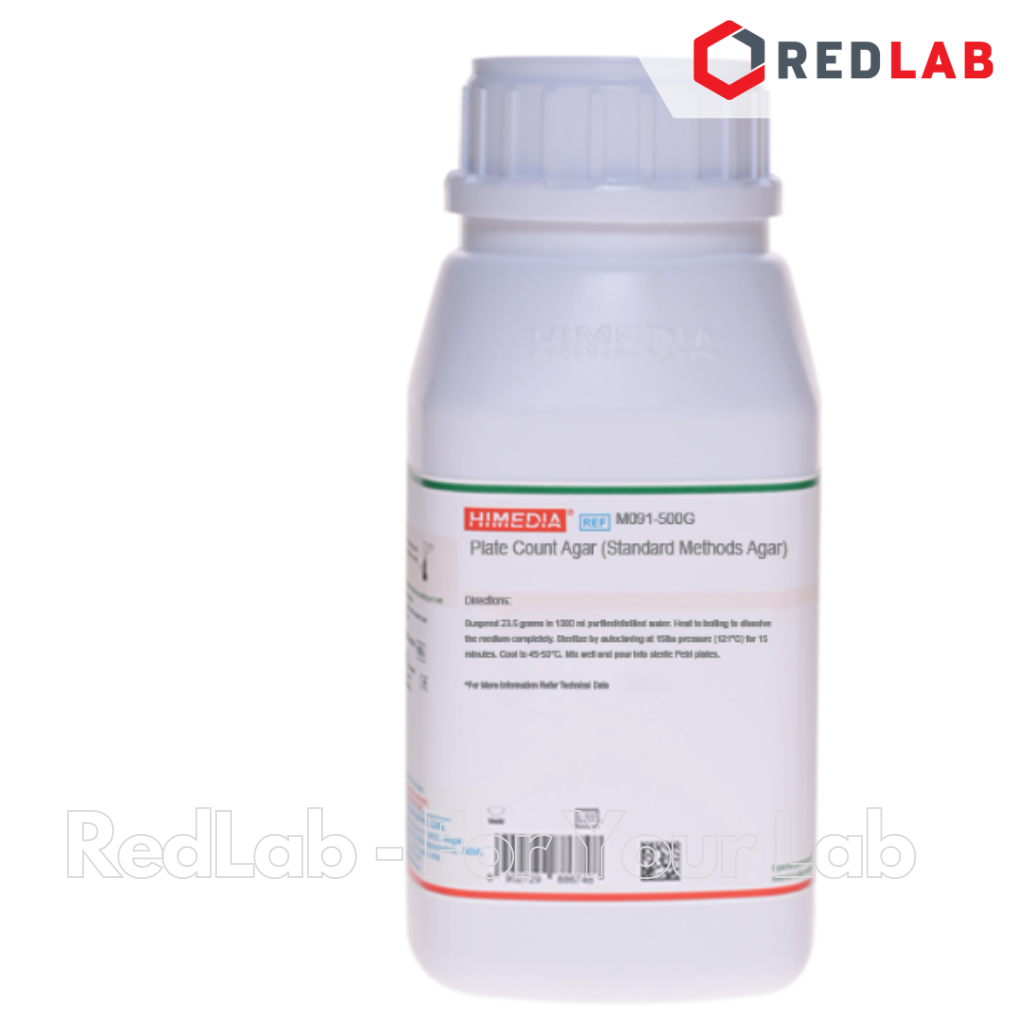 Môi trường vi sinh Plate Count Agar (Standard Methods Agar) HIMEDIA Ấn Độ M091-500G, chai 500g, có VAT